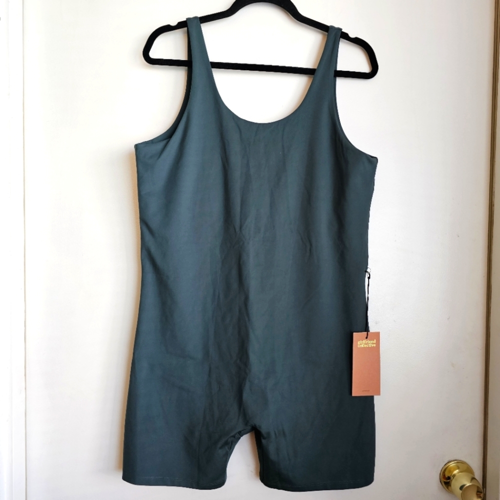 *NWT* Girlfriend Collective Dark Green Unitard - Women's XXXL